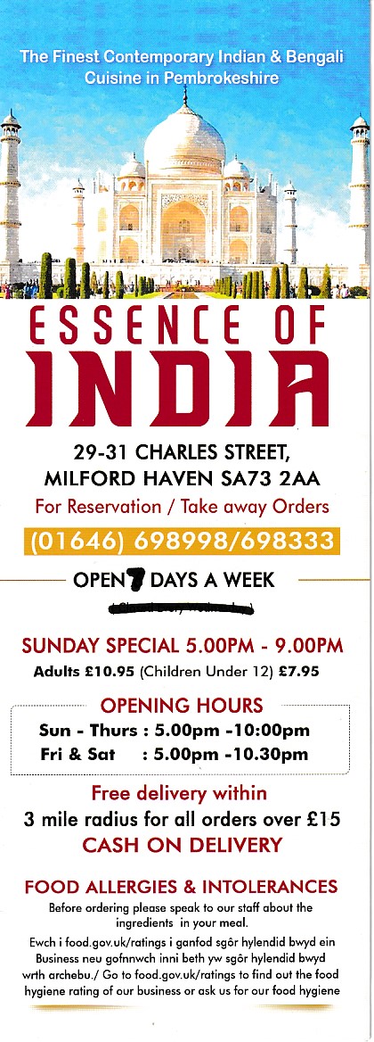 Essence of India Milford Haven