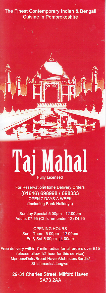 Taj Mahal Milford Haven