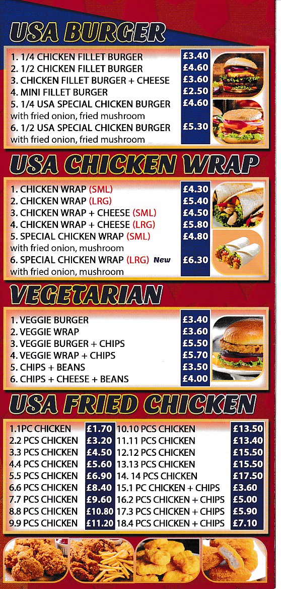 USA Fried Chicken Milford Haven