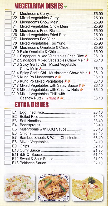 Menu of Dragon Palace,Chinese Takeaway in Newquay Ceredigion