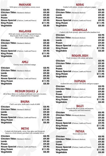 Menu of Hot Chilli Fishguard page 3