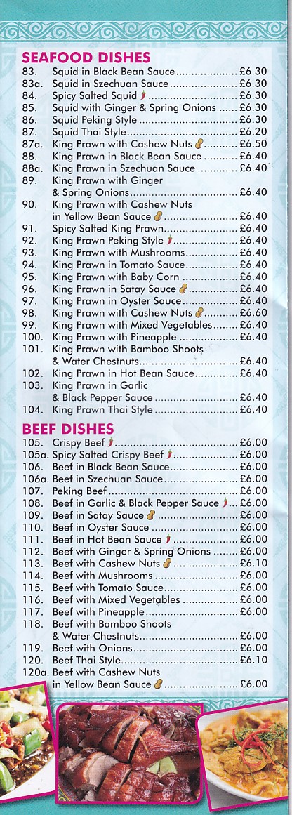 Menu of Brother's House chinese takeaway Neyland SA73